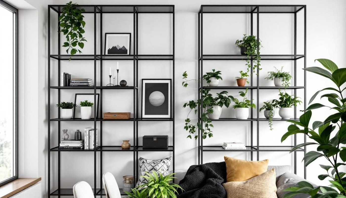 Comment intégrer des étagères métalliques dans une décoration moderne ?